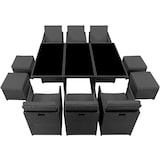 thumbnail of Aluminium Rattan Sitzgruppe New York 6+4+1 mit Schutzhülle