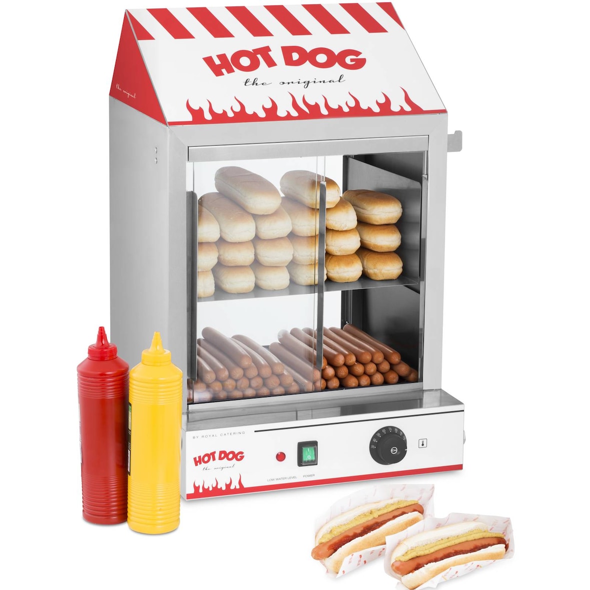 Royal Catering - Hot Dog Steamer - 2.000 W