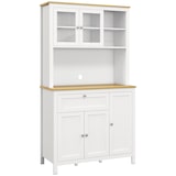 thumbnail of HOMCOM Dispensa Cucina con Cassetti Ripiani Scaffali Regolabili Bianco
