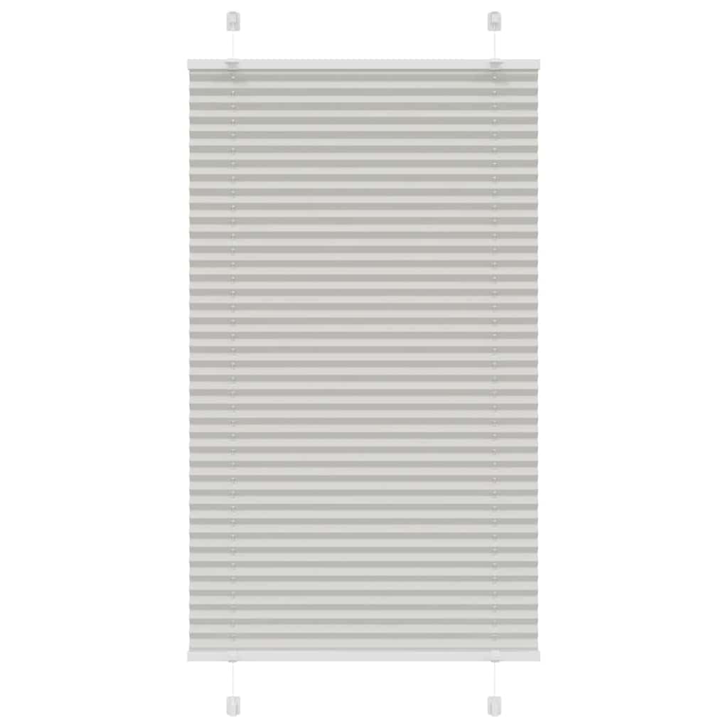 vidaXL Plissee Hellgrau 70x150 cm Stoffbreite 69,4 cm Polyester