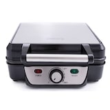 thumbnail of Camry CR 3025 Gofrera Eléctrica, 4 Gofres Belgas, Antiadherente, Regulador Temperatura, Soporte Vertical, Acero Inox, 1500W, Argento