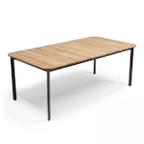 thumbnail of Aluminium en teak tuintafel