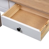 thumbnail of Table console Blanc 110x40x72 cm Pin solide Gamme Panama Modèle Luna Prestige