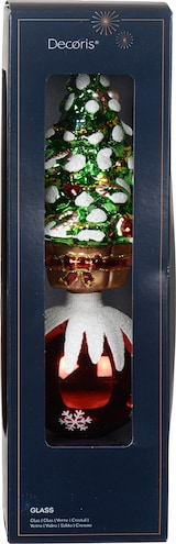 thumbnail of 1 Christbaumspitze Glas 29cm Weihnachtsbaum Weihnachtsbaumspitze Christbaumschmuck Weihnachtsbaumschmuck Rot Grün