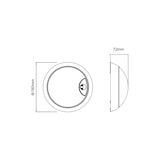 thumbnail of Plafonnier LED Rond Alcapower 15W IP65 Détecteur Mouvement PIR Température Couleur 3000K/4000K/6500K Efficacité 93lm/W Flux Lumineux 1400lm Blanc