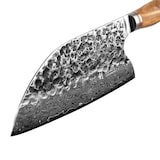 thumbnail of Wakoli Kochmesser Chai Dao I 20 cm Klinge I Olivenholzgriff und Hammerschlag