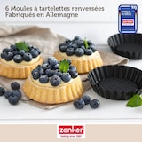thumbnail of Lot de 6 moules à tartelettes 10 cm Zenker Black Metallic
