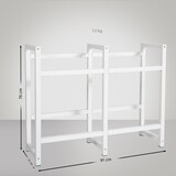 thumbnail of Getränkekistenständer Stack weiß/75x91x31 cm