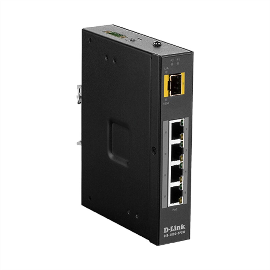 D-Link DIS-100G-5PSW 5-Port SwitchLayer2 Gigabit PoE Industrial
