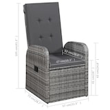 thumbnail of Helloshop26 - Conjunto de comedor de jardín exterior de 5 piezas muebles grises 02_0013776