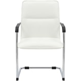 thumbnail of Set di 2 sedie cantilever Seattle in similpelle bianco