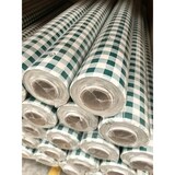 thumbnail of Nappe en toile cirée carreaux vert – Ronde Ø 140 cm – Livraison roulée sur tube
