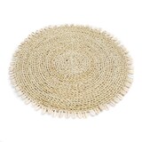 thumbnail of Bazar Bizar Placemat van zeegras schelpen 38x38x1 cm naturel