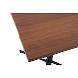 thumbnail of METRO PROFESSIONAL Table pliante SOFIA, acier, impression effet bois, 60 x 60 cm, carrée, nature/noir