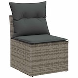 thumbnail of vidaXL Garten-Sofa-Set mit Speicher 7 pcs Grau Poly Rattan