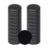 thumbnail of Tampas metálicas universais pretas 63mm - 250 unid para frascos de conservas e compotas