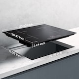 thumbnail of CIARRA inductiekookplaat 60cm kookplaten 4-zone inbouw inductiekookplaat booster VM4BBIH