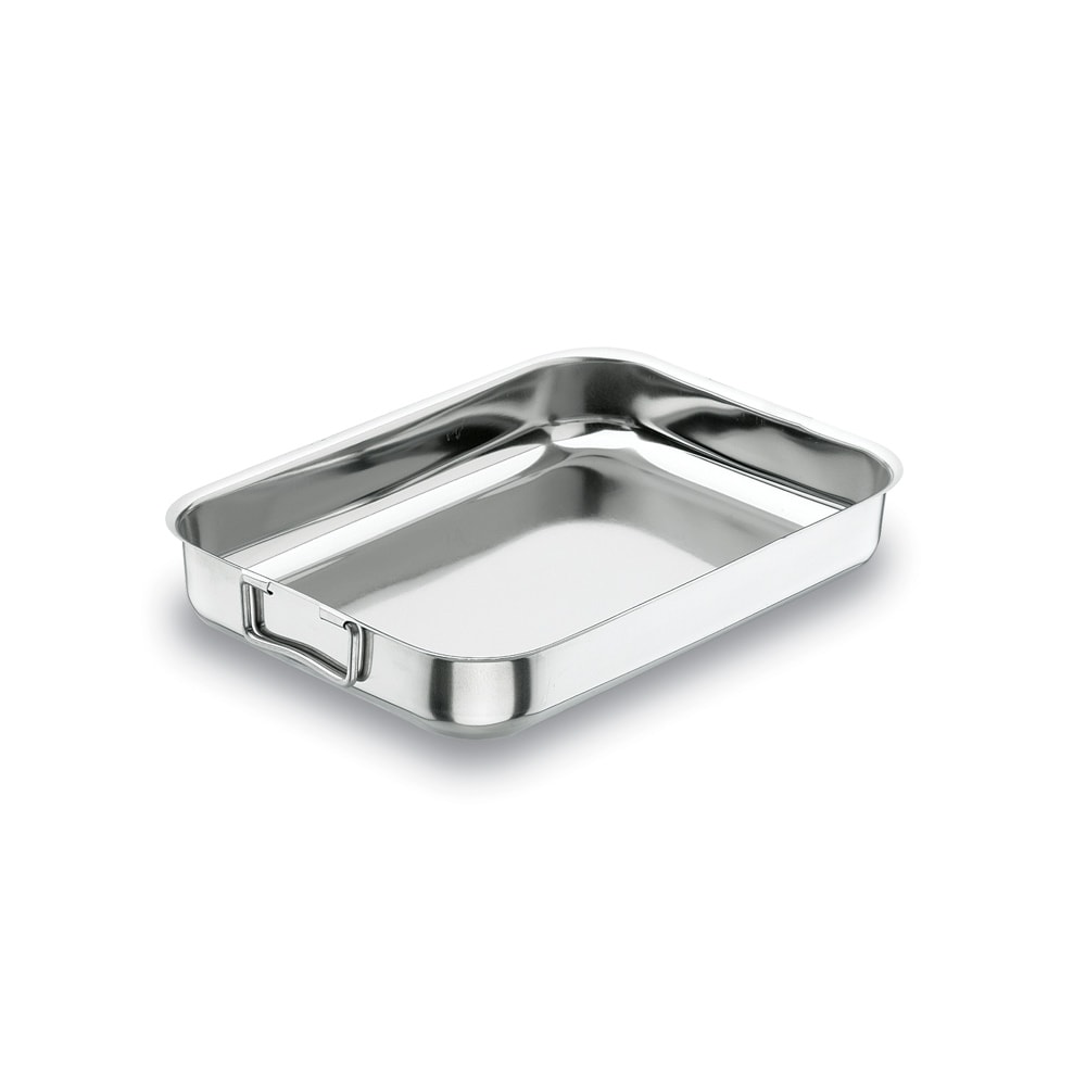Lacor Braadpan Met Inklapbaar Handvat 30 x 22 cm RVS