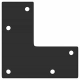 thumbnail of Helloshop26 - Satz mit 4 verstellbaren konischen Konsolentischbeinen 72 x 73 cm aus schwarzem Stahl 02_0056813
