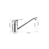 thumbnail of Miscelatore Cucina In Ottone Cromato Pesante Completo