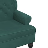 thumbnail of vidaXL Sitzbank mit Rückenlehne Dunkelgrün 119,5x64,5x75 cm Samt