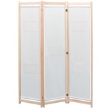 thumbnail of vidaXL 3-teiliger Raumteiler Creme 120 x 170 x 4 cm Stoff