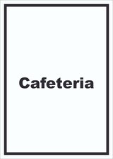 thumbnail of Cafeteria Schild mit Text Restaurant mit Selbstbedienung hochkant A2 (420x594mm)