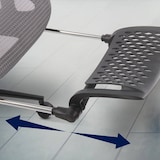 thumbnail of Chaise de bureau Reston Noir / Gris