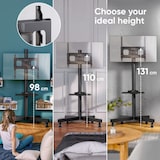 thumbnail of ONKRON Soporte TV Ruedas para Pantallas de 23" - 60" hasta 40 kg VESA 400x400 - Soporte TV Pie Television Universal / Soporte TV Suelo Negro TS1137-B
