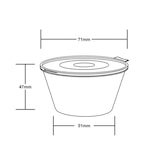 thumbnail of MONOUSO - Contenitore per Salse con Coperchio Cerniera in Plastica PP 120ml (1.000 Pezzi)