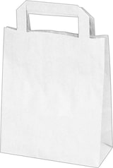 thumbnail of 250x GASTRO Papiertragetaschen 22 x 18 x  8 cm mit EAN-Code weiss