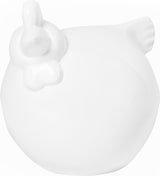thumbnail of Deko-Huhn in weiß aus robustem Fiberstone, Größe L - E1173-S1-W