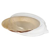 thumbnail of 10 Teller, Palmblatt rund 500 ml Ø 23 cm · 5,3 cm mit rPET Deckel Kombipack