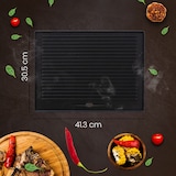 thumbnail of Grillplaat 41,3x30,5 cm/antraciet