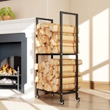 thumbnail of Outsunny Portalegna Esterno e Interno in Acciaio Due Livelli e Ruote