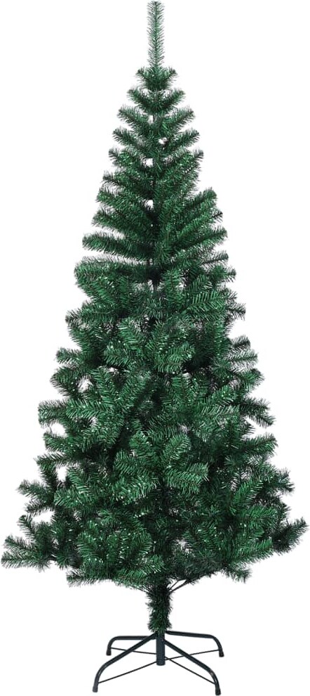 vidaXL Künstlicher Weihnachtsbaum Schillernde Spitzen Grün 180 cm PVC