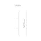 thumbnail of Mac Wall XL Corten - Applique a led da muro 20W CCT Switch 2700K/3200K/4000K in alluminio, Luce murale a 360 Gradi - Beneito & Faure