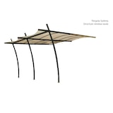 thumbnail of Pergola adossée 3x4 m en acier Sydney - structure seule