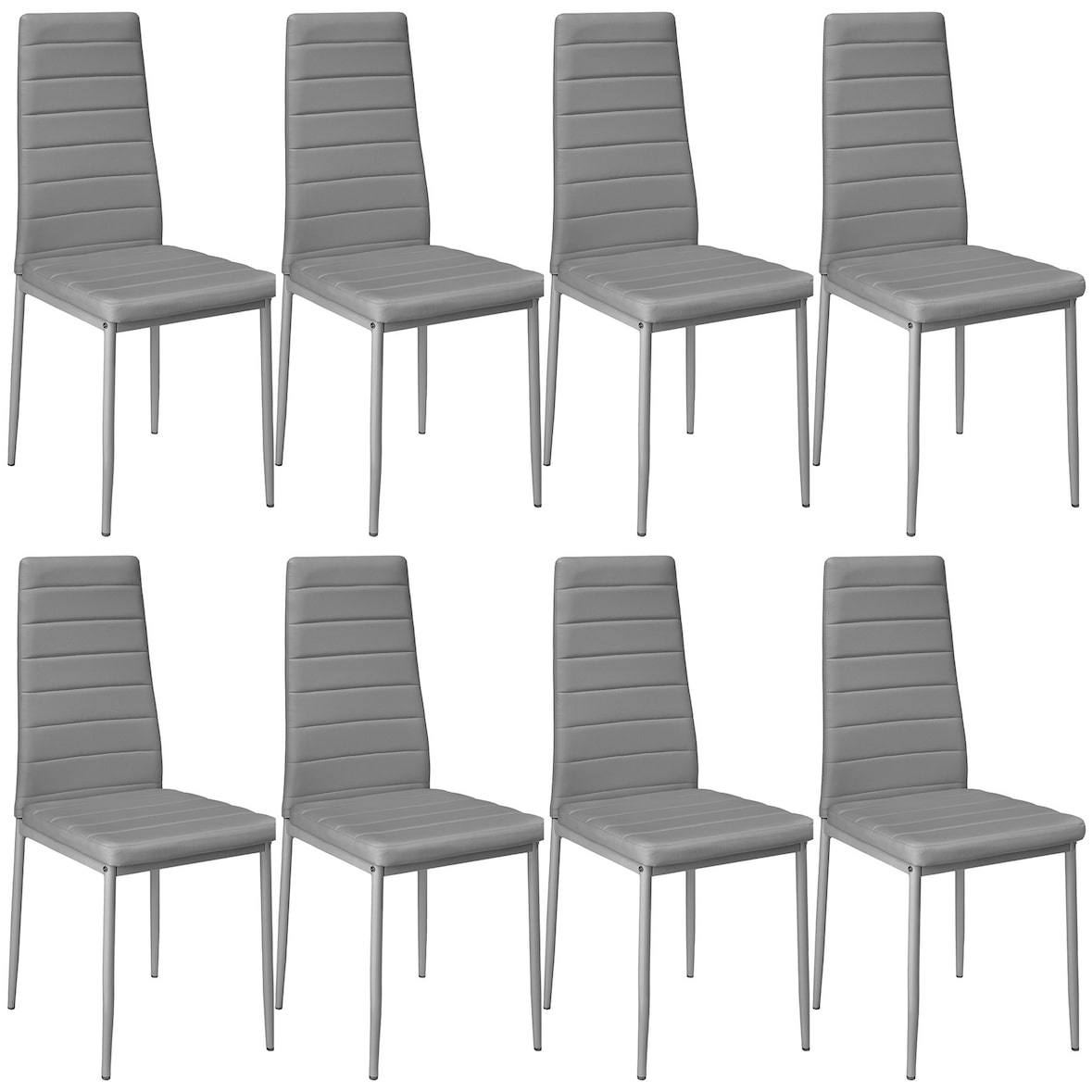 tectake Sillas de comedor THOMAS  gris - 404121