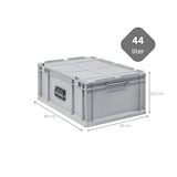 thumbnail of PROREGAL 12x Eurobox NextGen Portable | HxBxT 23,5x40x60cm | 44 Liter | Eurobehälter, Transportbox, Transportbehälter, Stapelbehälter