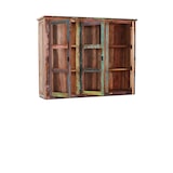 thumbnail of SIT Möbel Kastuitbreiding | 3 deuren met glasinzet | Oud hout gelakt | gekleurd | B 140 x D 40 x H 110 cm | 09134-98 | Serie RIVERBOAT