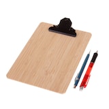 thumbnail of Europel Klemmbrett DIN A5 Hochformat Bambus 230x160x4mm - 12 Stück