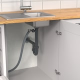 thumbnail of ECO SAVE Siphon Küchenspüle, Abfluss für Spüle Küche aus recyceltem Kunststoff, mit Anschluss für Geschirrspüler