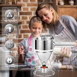 thumbnail of eGenuss 1 Edelstahl Backtrichter | 1200ml | Teigspender für Pfannkuchen & Muffins | Teigportionierer & Dosierer