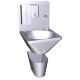 thumbnail of COMERCIAL ALFER - Lavamanos integral mural pulsador rodilla. Modelo 061406