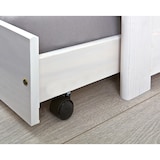 thumbnail of Möbilia Bett mit 1 Schublade| 90 x 200 cm | Kiefer-Holz weiß | B 209 x T 97 x H 66 cm | 19020028 | Serie BETT