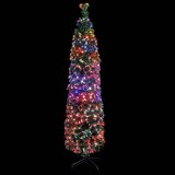 thumbnail of vidaXL Künstlicher Weihnachtsbaum Schlank mit Ständer 150 cm Glasfaser