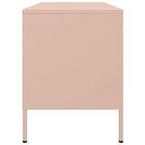 thumbnail of Helloshop26 - Multimedia tv-meubel tv-plank tv-dressoir eetkamer woonkamer slaapkamer roze 100,5 x 39 x 50,5 cm staal roze 02_0028282