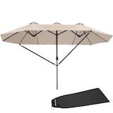 thumbnail of tectake Parasol SILIA en aluminium 460 x 270 cm - beige - 404253