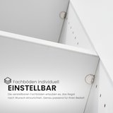 thumbnail of bümö smart Schubladenschrank, Büroschrank in Ahorn mit 4 Schüben & 4 Regalfächern - Bürocontainer aus Holz, Container mit Metallgriffen & Soft-Stop